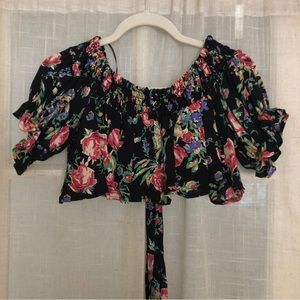 Free People off the shoulder crop top